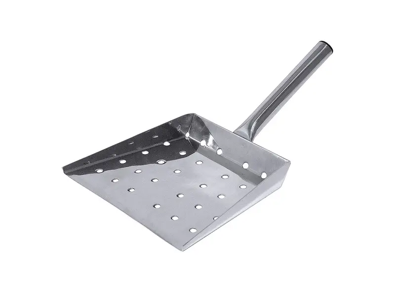 Frietschep geperforeerd ø8 mm RVS 215x175 mm