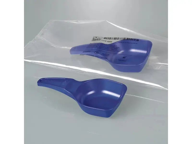 Cuillère doseuse stérile détectable PS 5 ml bleue