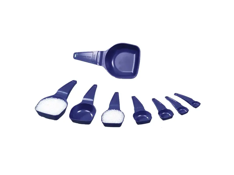Cuillère doseuse stérile détectable PS 5 ml bleue