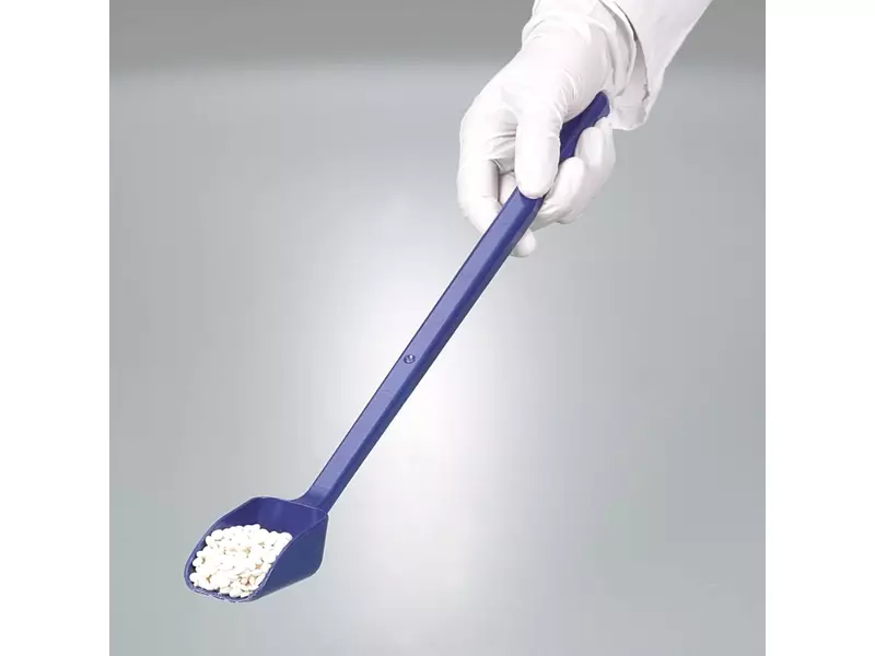 Bürkle sample scoop detectable sterile PS long handle blue 50 ml