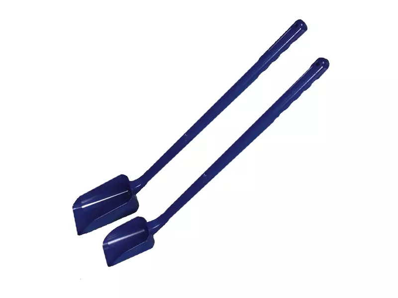 Bürkle sample scoop detectable sterile PS long handle blue 50 ml
