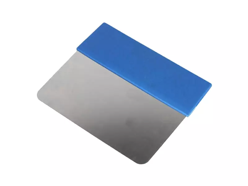 Detectamet handschraper RVS blad detecteerbaar 150 mm blauw