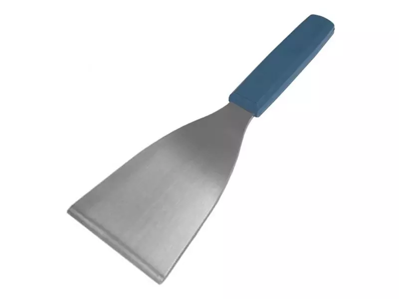 Detectamet handschraper detecteerbaar RVS blad 76 mm blauw