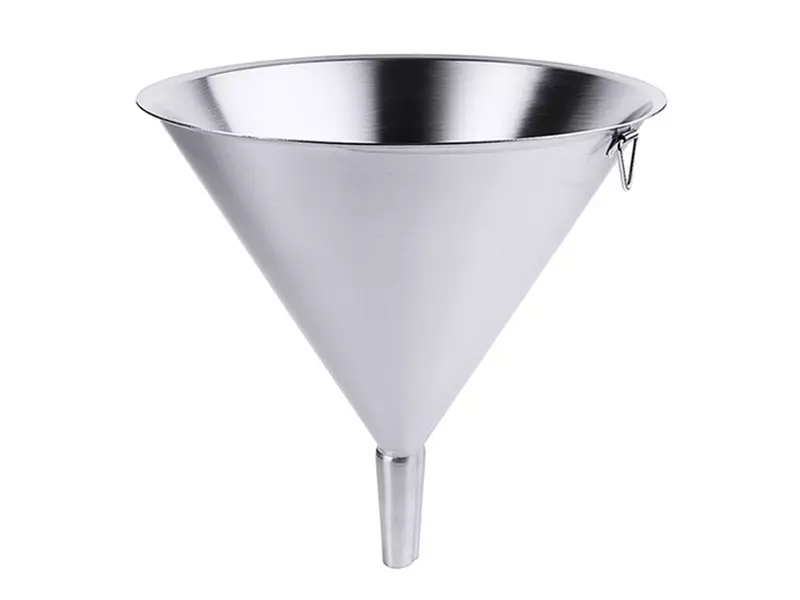 Trechter met ophangoog RVS 18/10 ø14 cm - ø2,2 cm 0,4 l