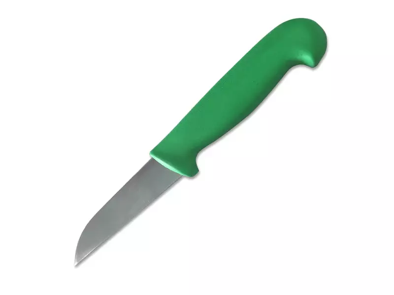 Couteau à légumes à lame droite détectable 9 cm vert
