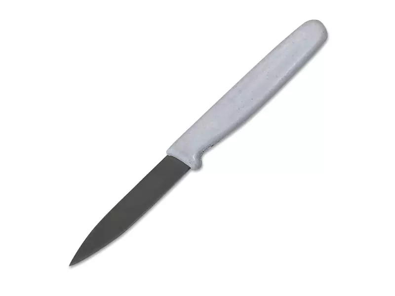 Couteau à peler détectable 7 cm blanc
