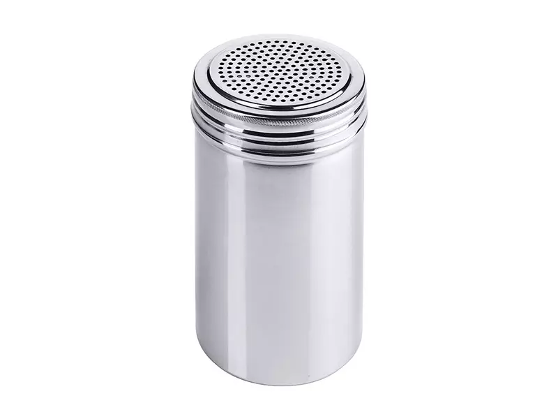 Strooier RVS met schroefdeksel 2 mm gaten 300 ml
