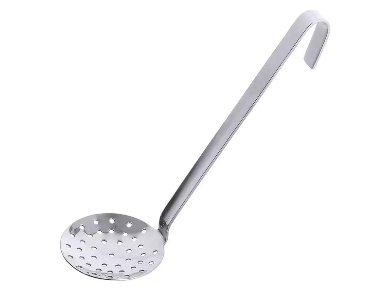Stainless steel slotted spoon 18/10 ø20x47 cm