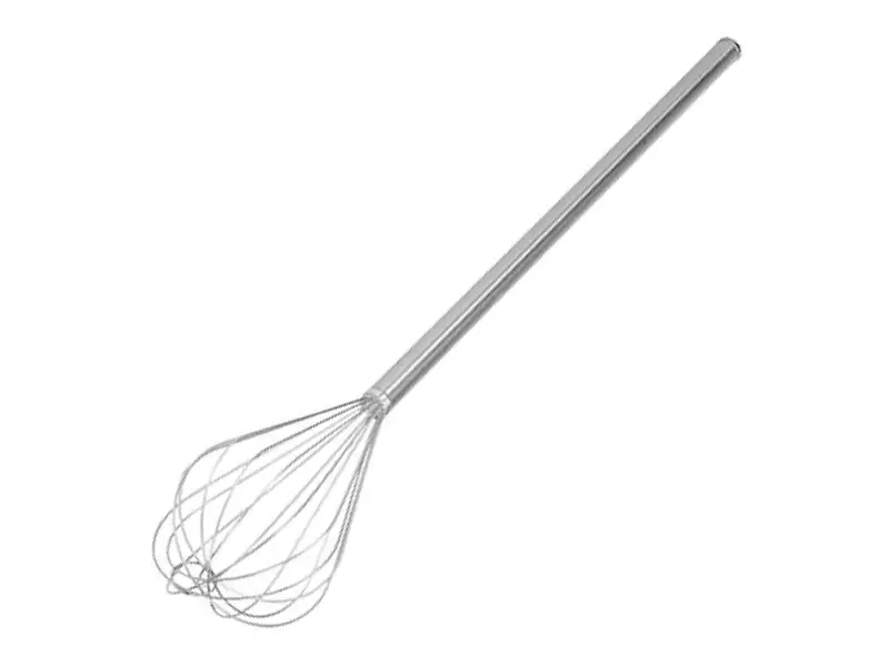 Fouet extra long en acier inoxydable 18/8 de 135 cm