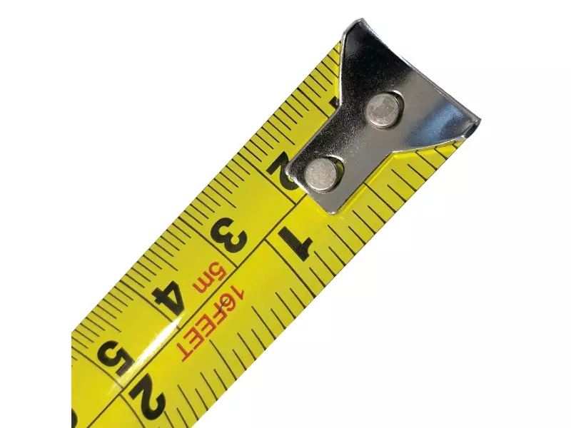 Mètre ruban Detectamet de 5 mètres en acier inoxydable, détectable, bleu