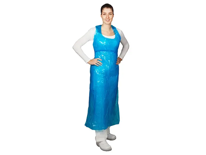 Disposable tear-off apron detectable 40 µm 80x125 cm tearable at block