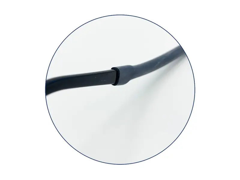 Detectamet brillenkoord siliconen detecteerbaar blauw