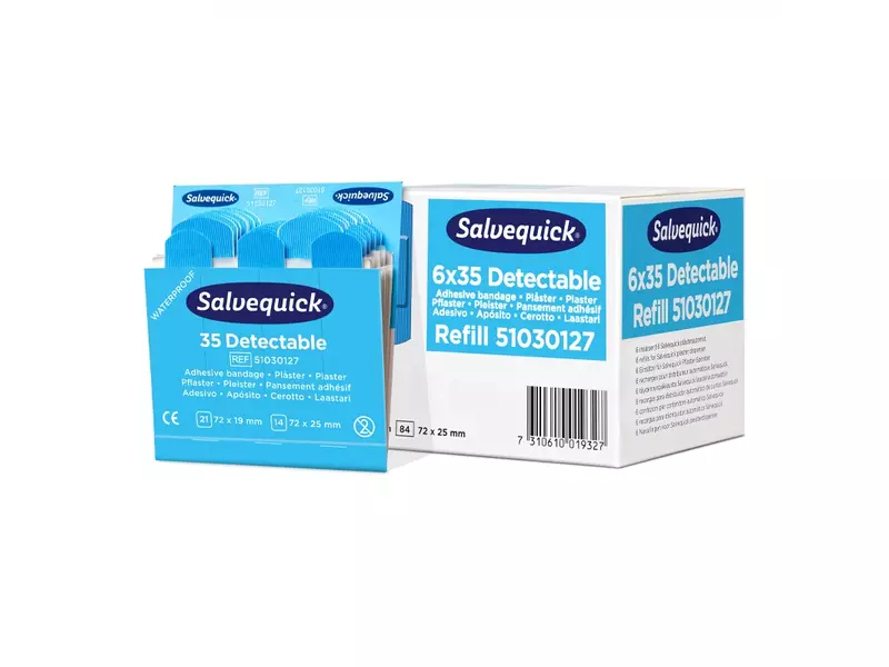 Plâtre bleu détectable Cederroth Salvequick 51030127
