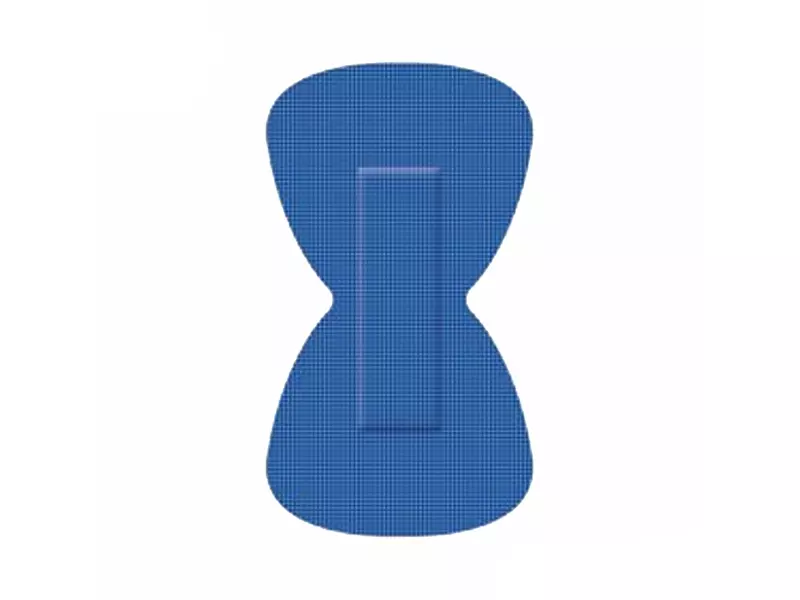 Pansements élastiques papillon Detectaplast 8245, bleus détectables, 68 x 38 mm