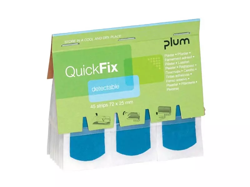 Pansements adhésifs Plum QuickFix 5513 72 x 25 mm bleus