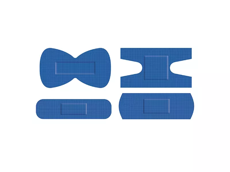 Detectaplast 8142E Elastic tapes detectable blue 180x30 mm mix