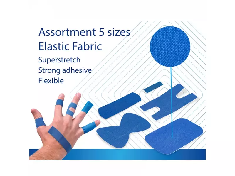 Detectaplast 8142EPH Elastic tapes detectable blue 5 sizes