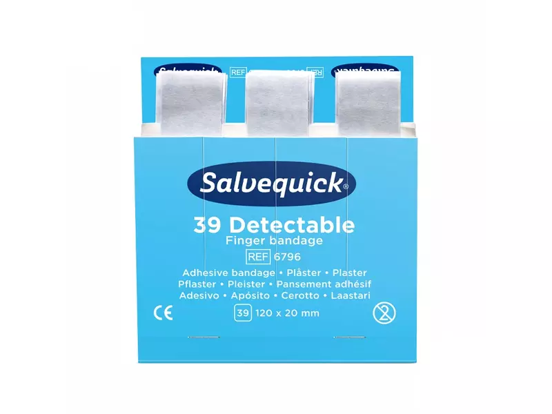 Cederroth Salvequick 6796 pleisters detecteerbaar blauw
