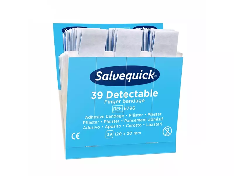 Cederroth Salvequick 6796 pleisters detecteerbaar blauw