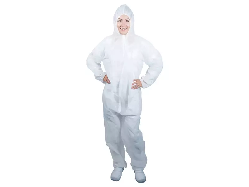Wegwerpoverall antistatisch capuchon Propguard wit maat 2XL