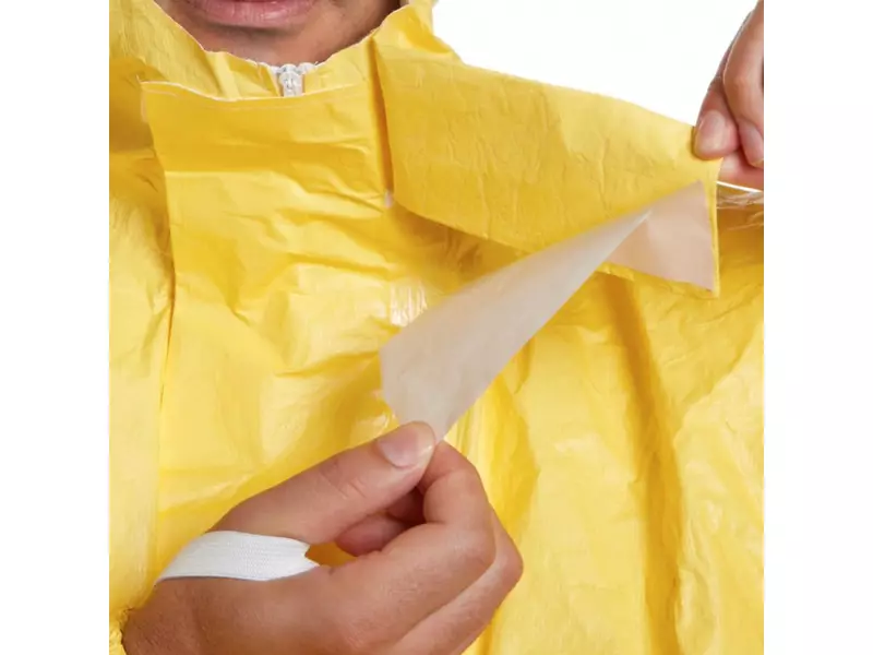 Combinaison jetable à capuche Dupont Tychem 2000 C CHA5 jaune taille S