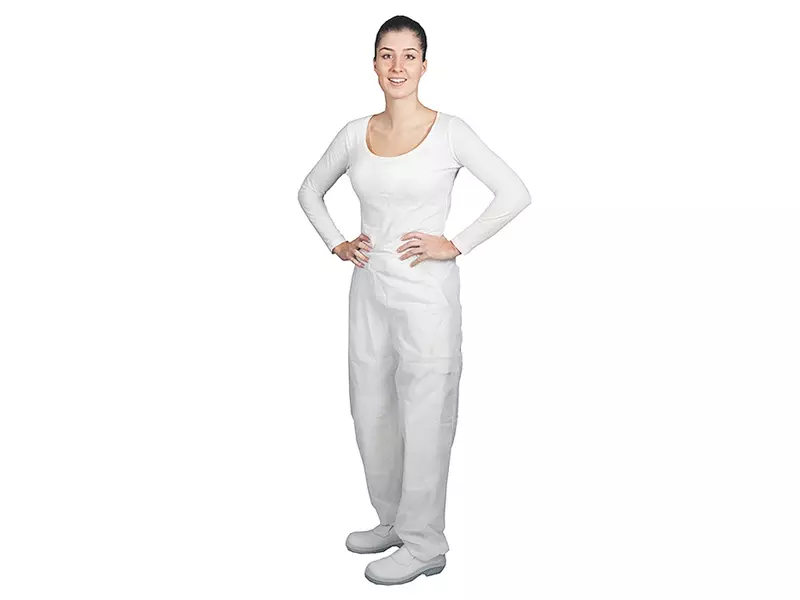 Culotte jetable en polypropylène non tissé blanc, taille L