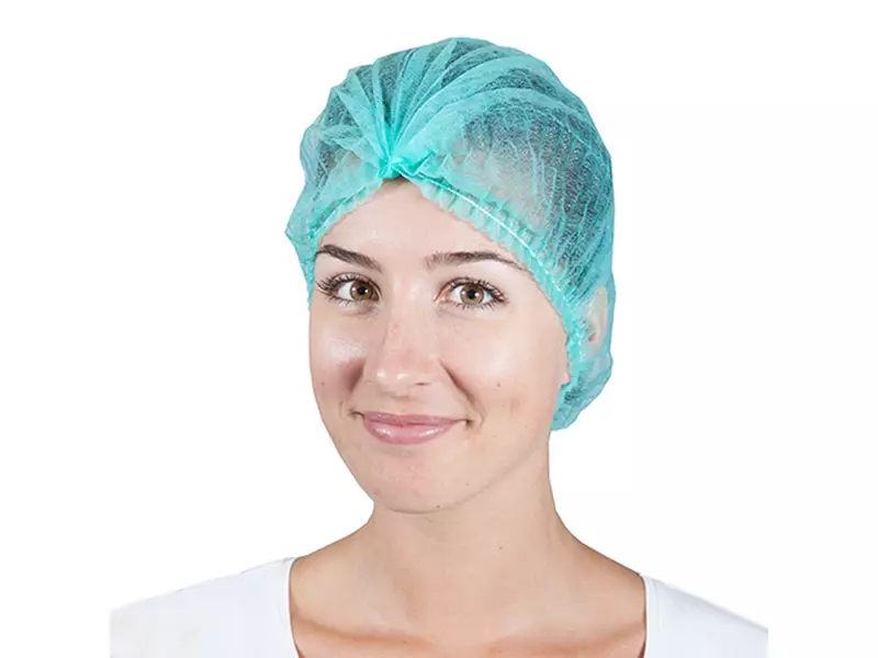 Filets à cheveux spiralés jetables Hycare en polypropylène non tissé vert 53 cm