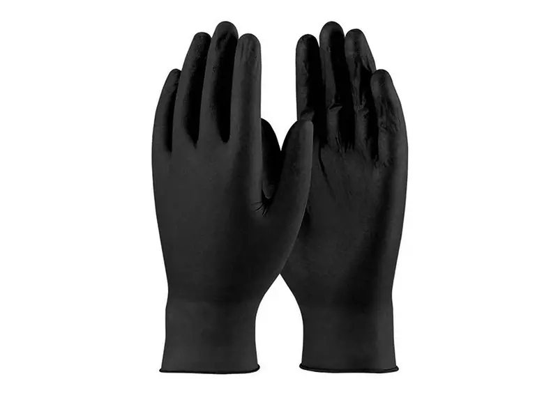Hycare disposable handschoen nitril ongepoederd 240 mm zwart maat S