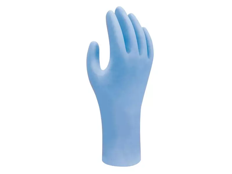 Showa 7502PF EBT nitrile disposable glove chemical resistant size 7/S