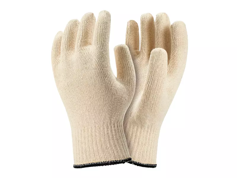 Disposable underglove heavy cotton circular knitted black border (men)