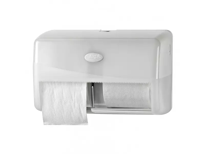 Euro Products Pearl White Duo toiletrolhouder
