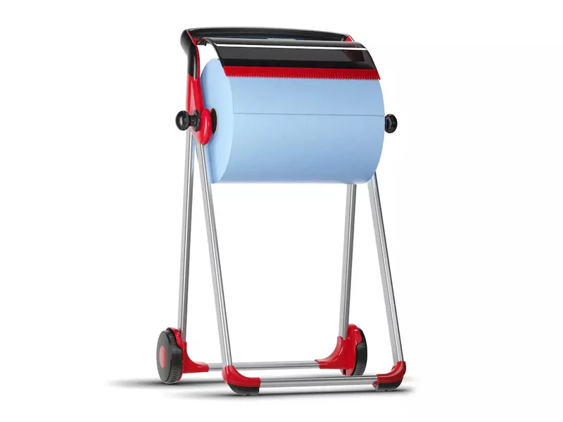 Tork 652000 mobile floor stand cleaning roll dispenser M1 white/turquoise