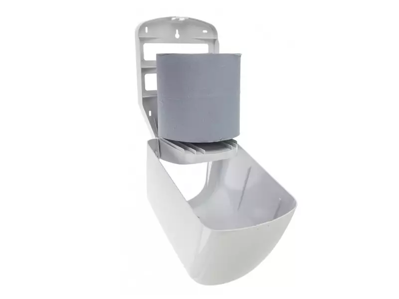 Distributeur de rouleau de nettoyage PlastiQline PQ20MidiC blanc moyen