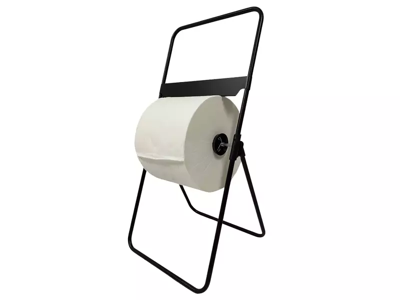 Euro Products paper towel dispenser, floor-standing model, black