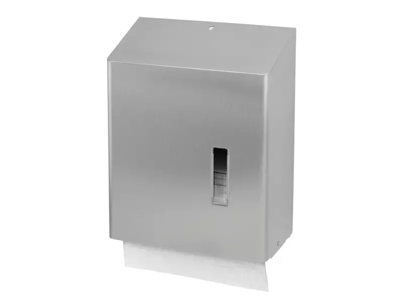 Distributeur de serviettes pliables Ophardt SanTRAL HSU 31 E ST en acier inoxydable, pliage en Z