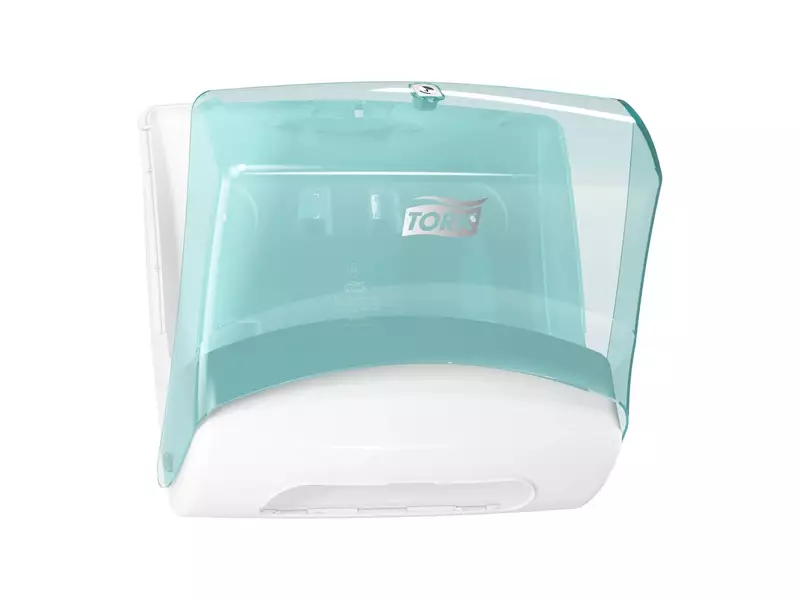 Tork Performance folded cleaning cloth dispenser W4 turquoise/white