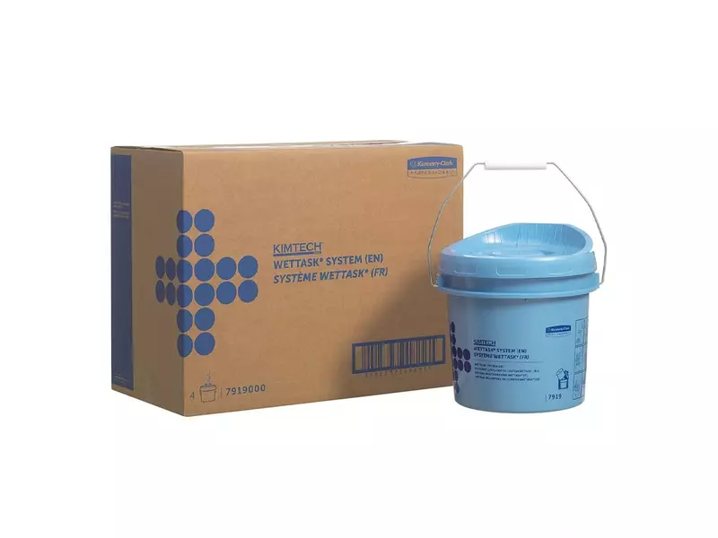 Kimberly-Clark Wettask 7919 reinigingsdoeken in emmer-dispensersysteem