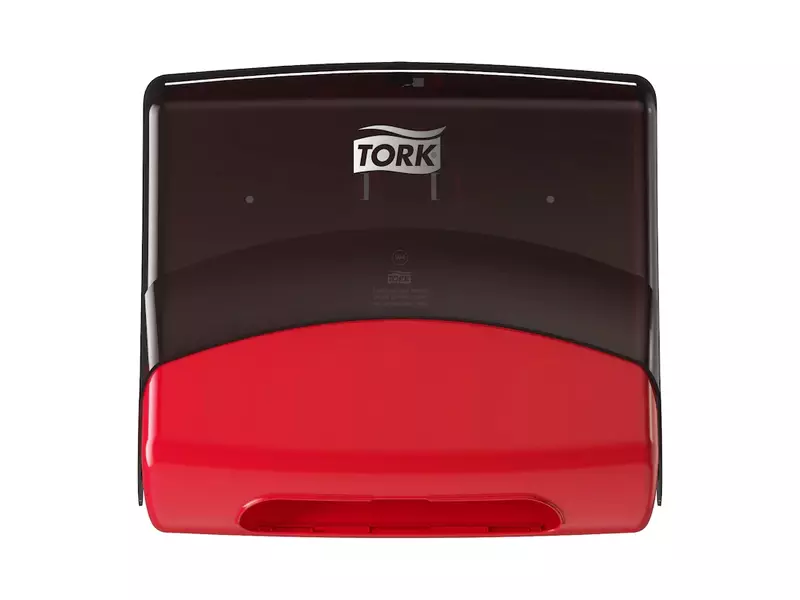 Distributeur de chiffons de nettoyage pliés Tork Performance W4 noir/rouge
