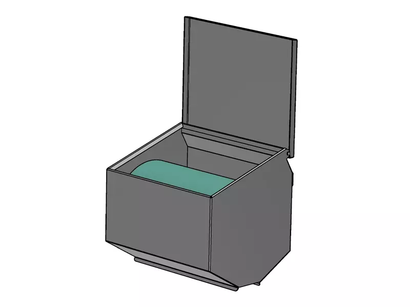 Dispenser RVS voor poetsdoekrol Blue Tex
