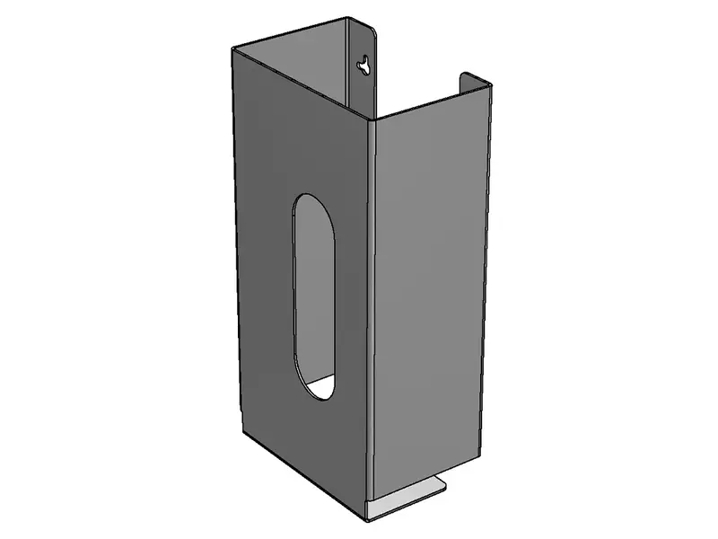 Handschoendispenser RVS horizontaal voor 1 dispenserdoos