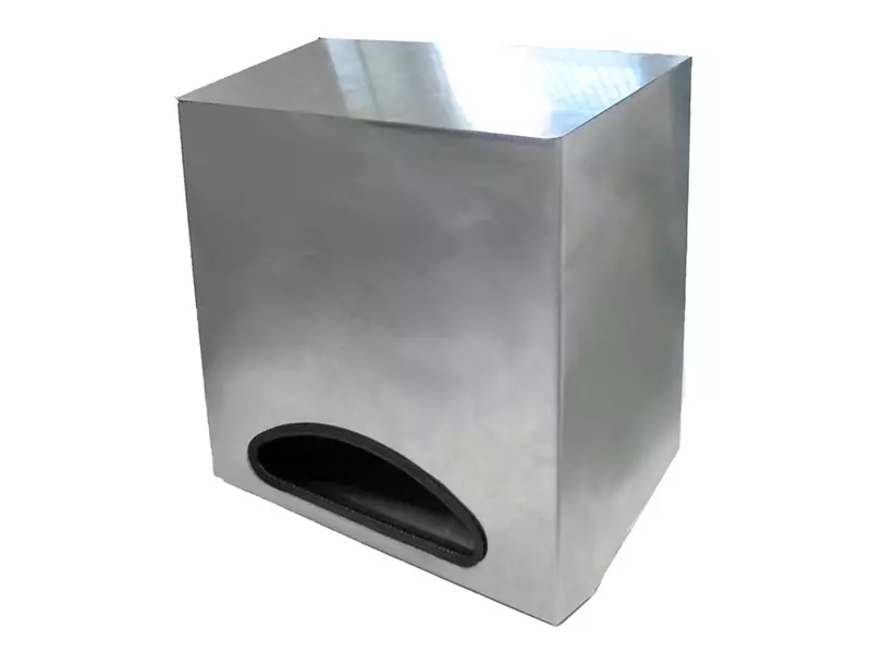 Distributeur universel en acier inoxydable avec fente de distribution pour produits jetables