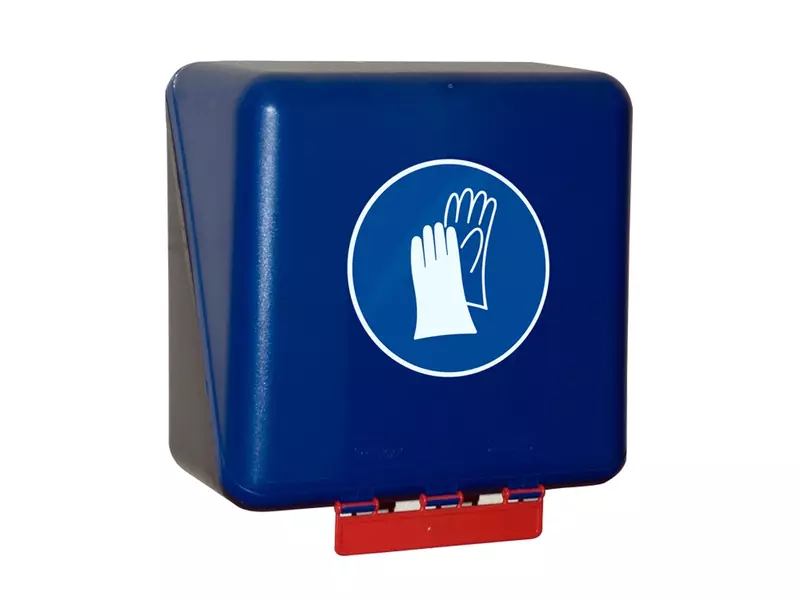 Brady glove storage box medium 236x225x125 mm blue