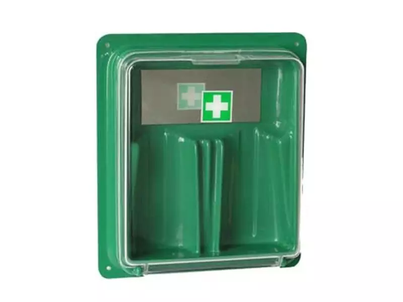 Support mural en plastique pour 2 flacons de solution oculaire Barikos
