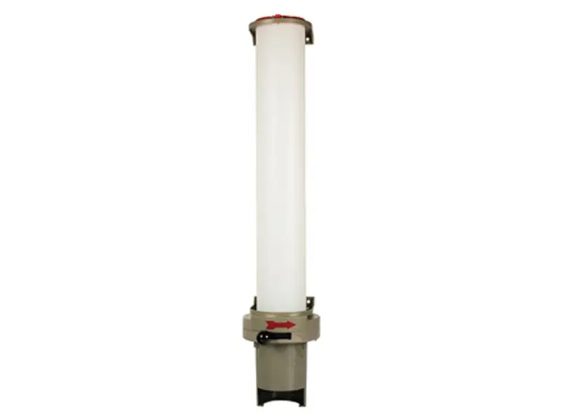 Cup dispenser with dispensing button PS 67x13x15.5 cm for 100 cups Ø70.3 mm