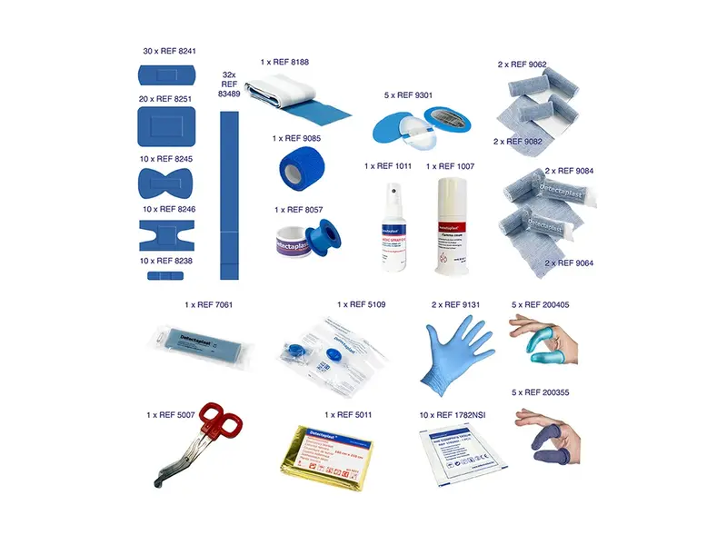 Trousse de premiers secours Detectaplast Medic Food Box L