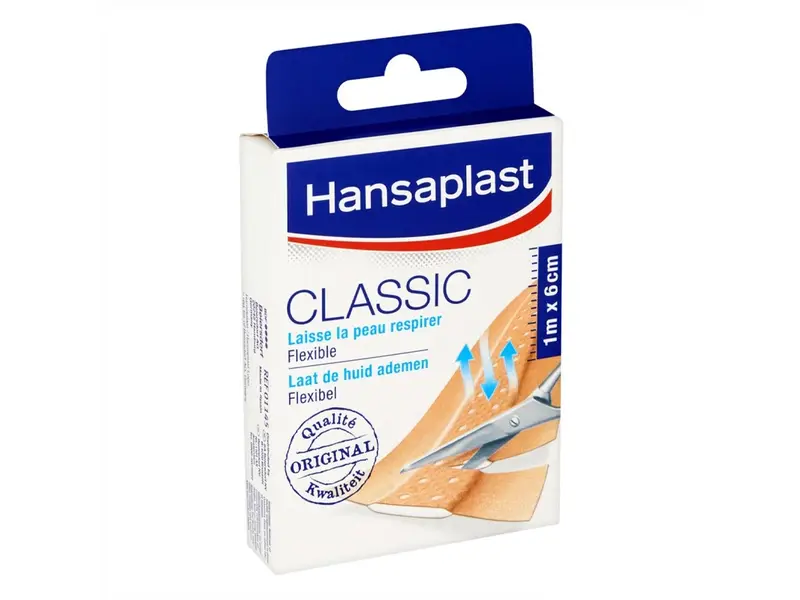 Hansaplast Classic pleisters 6 cm rol 1 meter