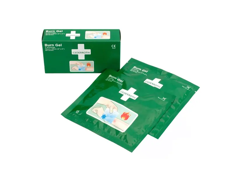 Gel compresse pour brûlures Cederroth 901900 10x10 cm