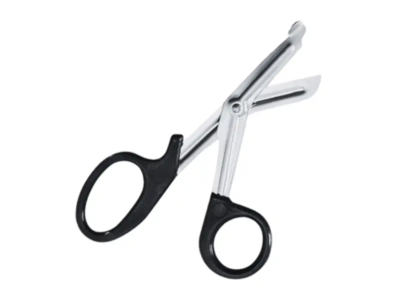 Stainless steel bandage scissors with plastic handle 19 cm