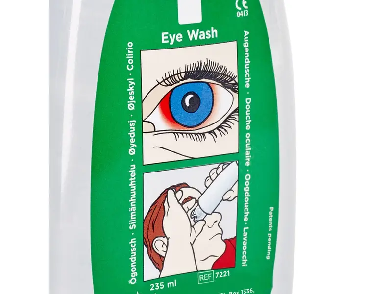 Cederroth 7221 eye wash in pocket-sized rinsing bottle sterile 235 ml