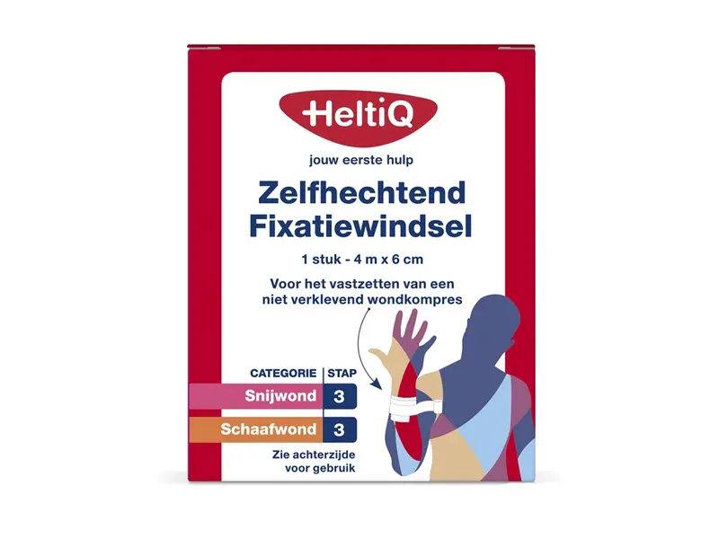 Bandage de fixation auto-adhésif HeltiQ 400x6 cm